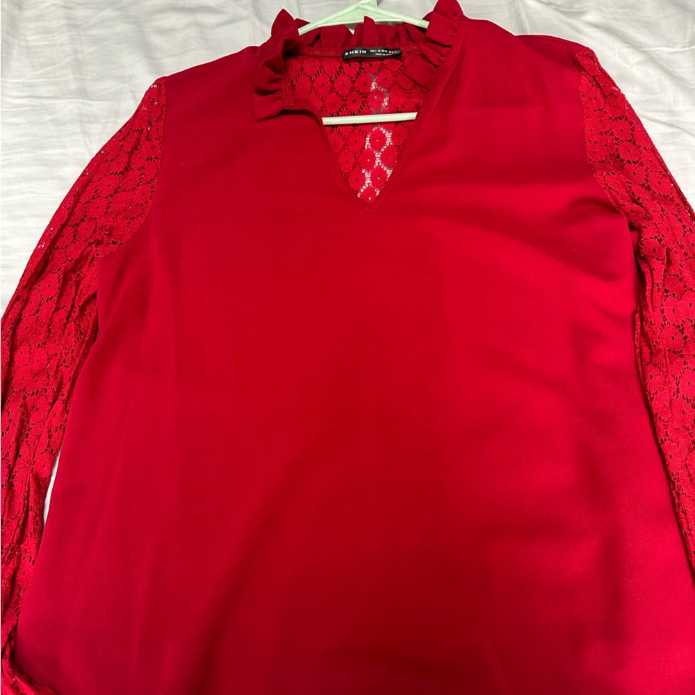 Red colored top